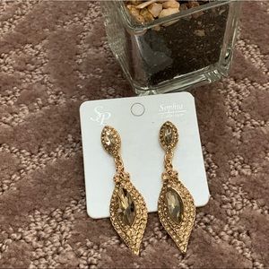 2 Pairs of Crystal Earrings